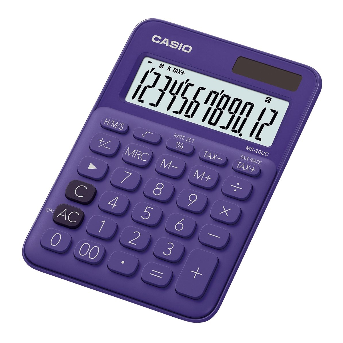 Casio MS-20 UC PL anzeigender Tischrechner violett 