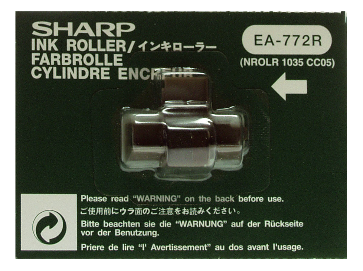 Sharp EA-772 R Inkroller schwarz/rot IR 40T Inhalt 1 Farbrolle, Gruppe 745