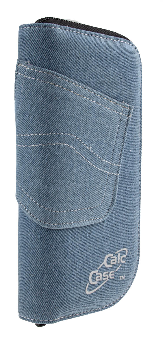 CalcCase Tiny im Jeans-Design hellblau für Schulrechner 