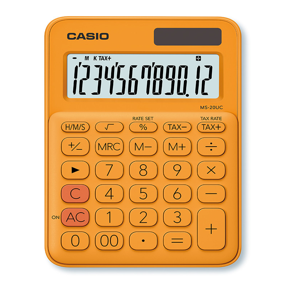 Casio MS 20 UC RG anzeigender Tischrechner orange 