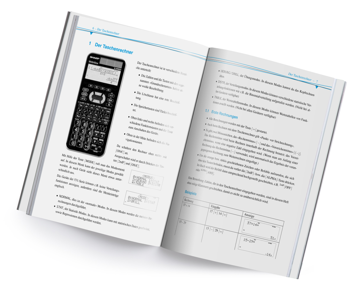 Im Fokus: Sharp EL-W531 (XH/XG/TH/TG/TL/B) Das Buch zum Rechner