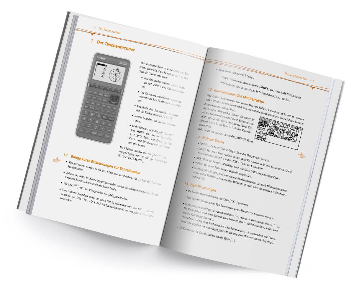 Im Fokus: Casio FX-82 DE X und FX-85 DE X Arbeitsbuch mit Beispielen und Erklärungen