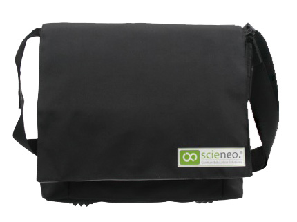 Netbooktasche für scieneo.amplio Balistik-Nylon anthrazit-grau mit vielen Fächern und Tragegurt