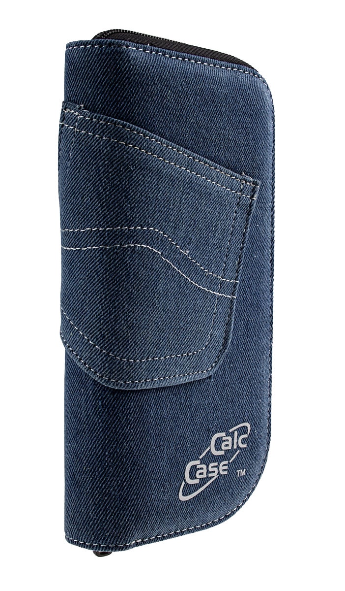 CalcCase Tiny im Jeans-Design dunkelblau für Schulrechner 