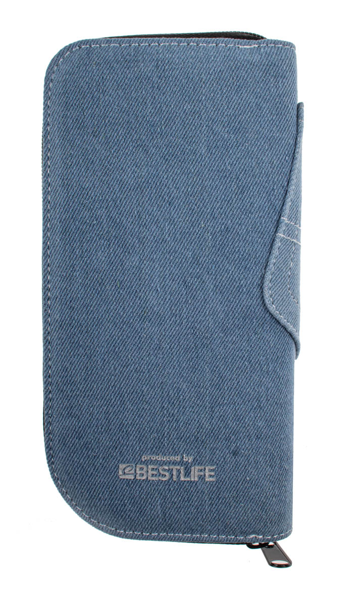 CalcCase Tiny im Jeans-Design hellblau für Schulrechner 