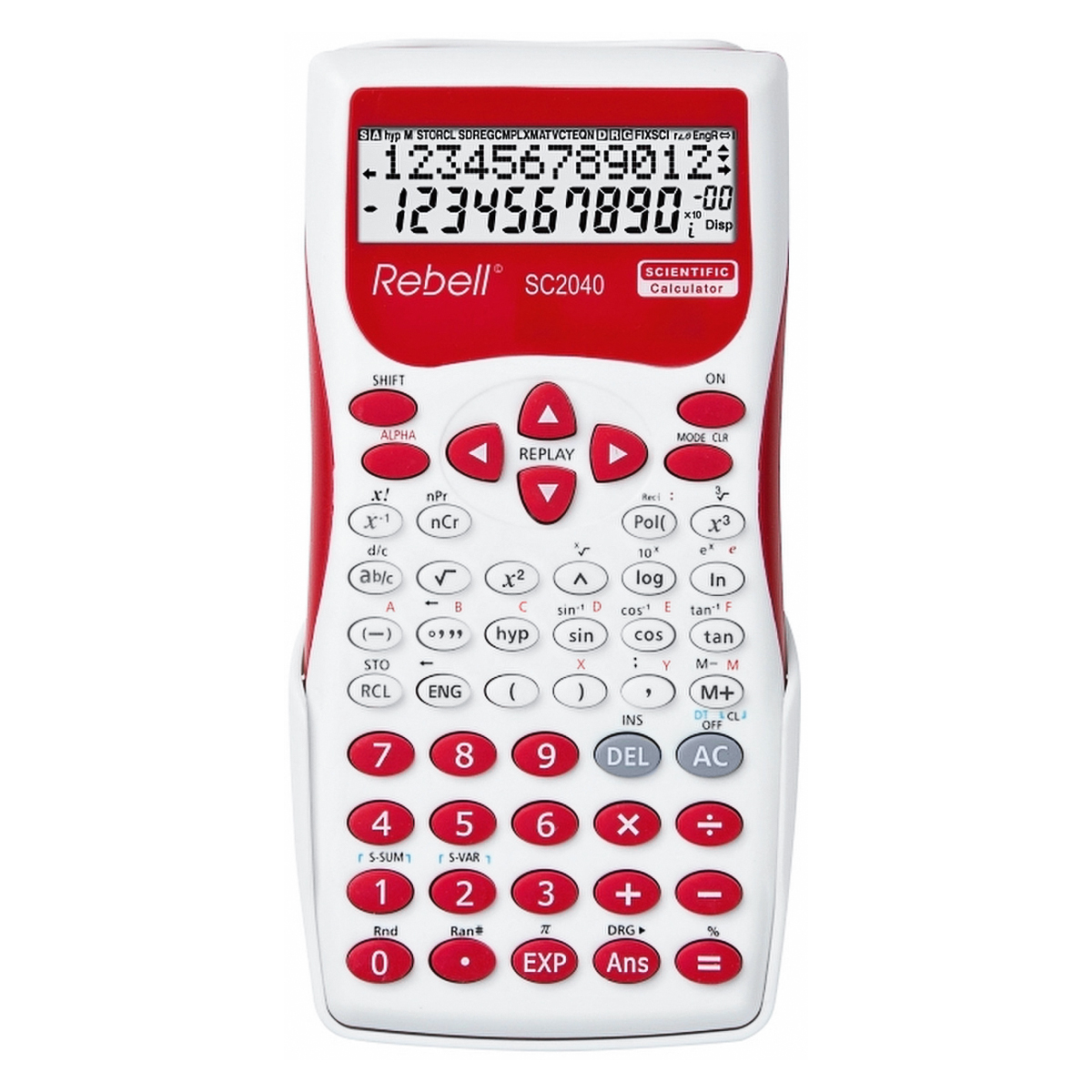 Rebell SC 2040 Schulrechner in rot 
