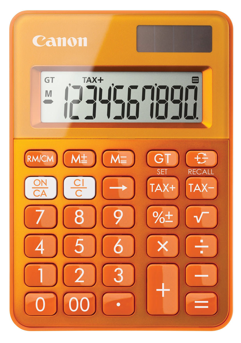 Canon LS 100K Mini-Tischrechner orange 