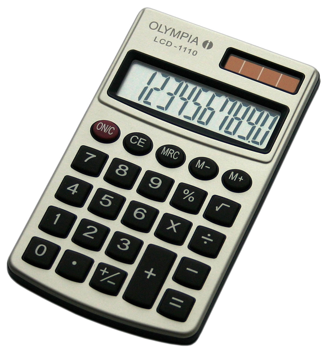 Olympia LCD-1110 Taschenrechner silber 