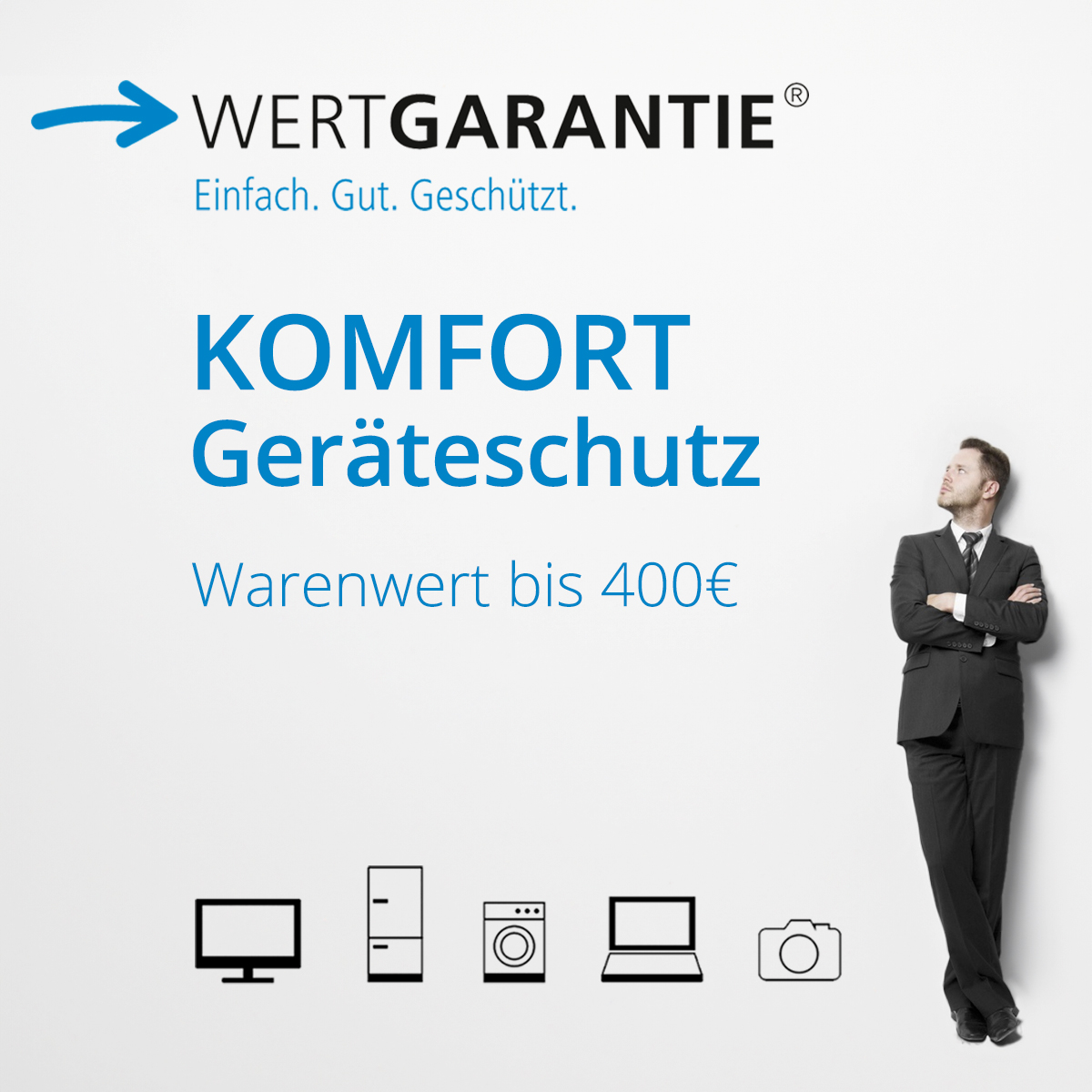 Wertgarantie Komfort Geräteschutz bei technischen Geräten bis 400€